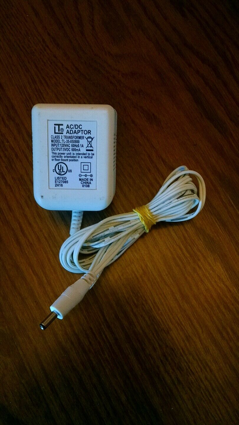 New Tom Lee 5V DC 600mA AC/DC Adapter TL-35-050600 Class 2 Transformer AC Power Supply